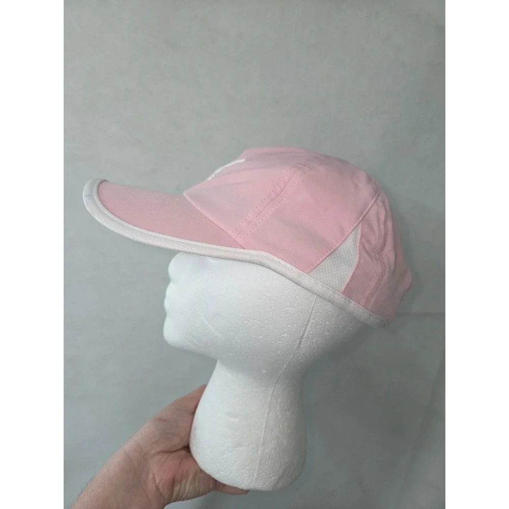Puma Womens Running Cap Pink White Adjustable Athletic Performance Hat OSFA